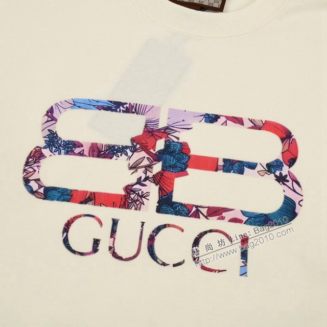 Gucci X Balenciaga 2023SS新款聯名印花T恤 男女同款 tzy2710